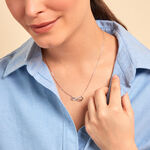 Collier Lylou Argent Blanc Oxyde De Zirconium - Colliers fantaisie Femme | Histoire d&rsquo;Or