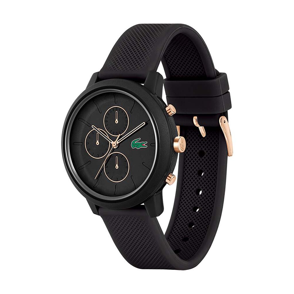 Montre Lacoste .12.12 Chrono Noir - Montres Homme | Histoire d’Or