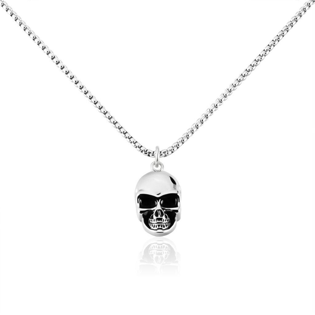 Collier Acier Vieillit Urs - Colliers fantaisie Homme | Histoire d&rsquo;Or