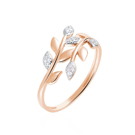 Bague Emelyne Or Rose Diamant - Bagues avec pierre Femme | Histoire d’Or