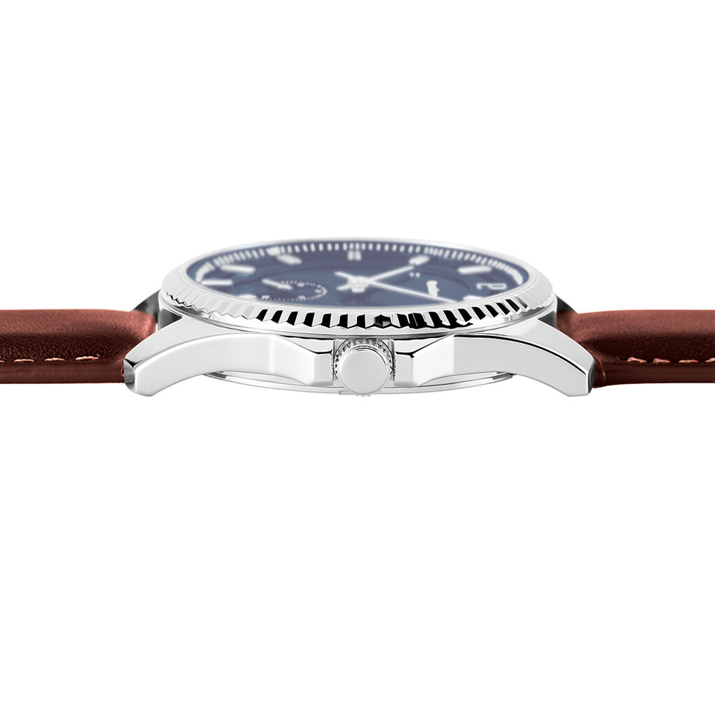 Montre Pierre Lannier Metropolitain Bleu - F&ecirc;te des p&egrave;res Homme | Histoire d&rsquo;Or