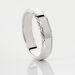 Alliance Beritan Demi Jonc Classique Argent Blanc - Alliances Famille | Histoire d’Or