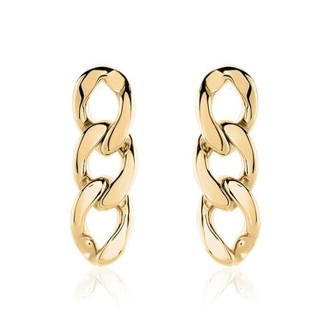 Boucles D'oreilles Hera Pendantes Acier Doré - Boucles d'oreilles fantaisie Femme | Histoire d’Or