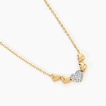 Collier Minie Argent Dor&eacute; A L'Or 750/1000 Oxyde De Zirconium - F&ecirc;te des m&egrave;res Femme | Histoire d&rsquo;Or