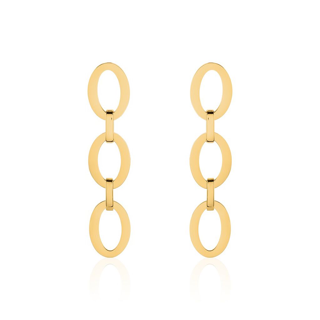 Boucles D'oreilles Pendantes Sprita Acier Doré - Boucles d'oreilles fantaisie Femme | Histoire d’Or