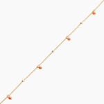 Cha&icirc;ne De Cheville Emiline Plaqu&eacute; Or Jaune Verre - Cha&icirc;nes de cheville Femme | Histoire d&rsquo;Or