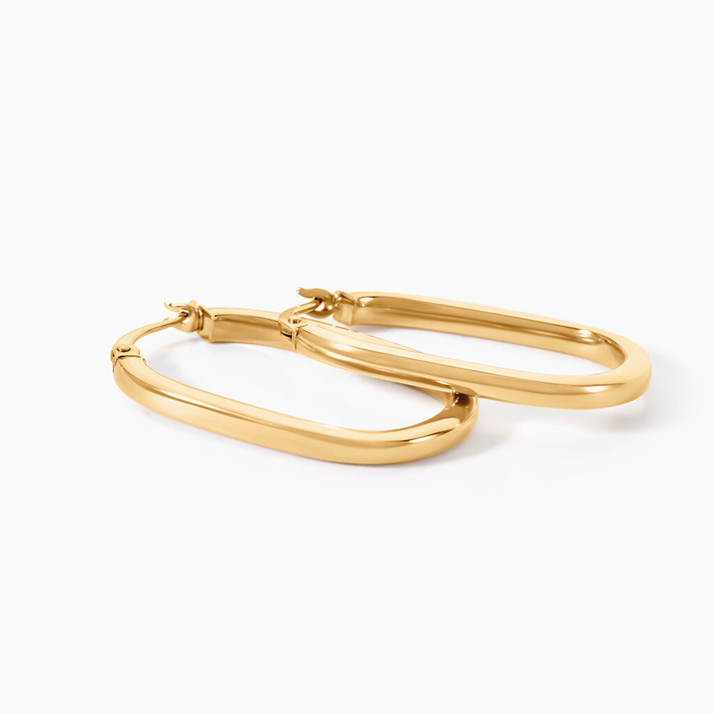 Cr&eacute;oles Sostrate Or Jaune - Boucles d'oreilles cr&eacute;oles Femme | Histoire d&rsquo;Or