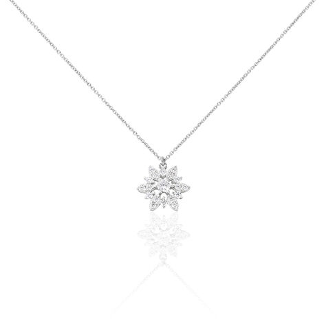 Collier Almada Argent Blanc Oxyde De Zirconium - Colliers Femme | Histoire d’Or