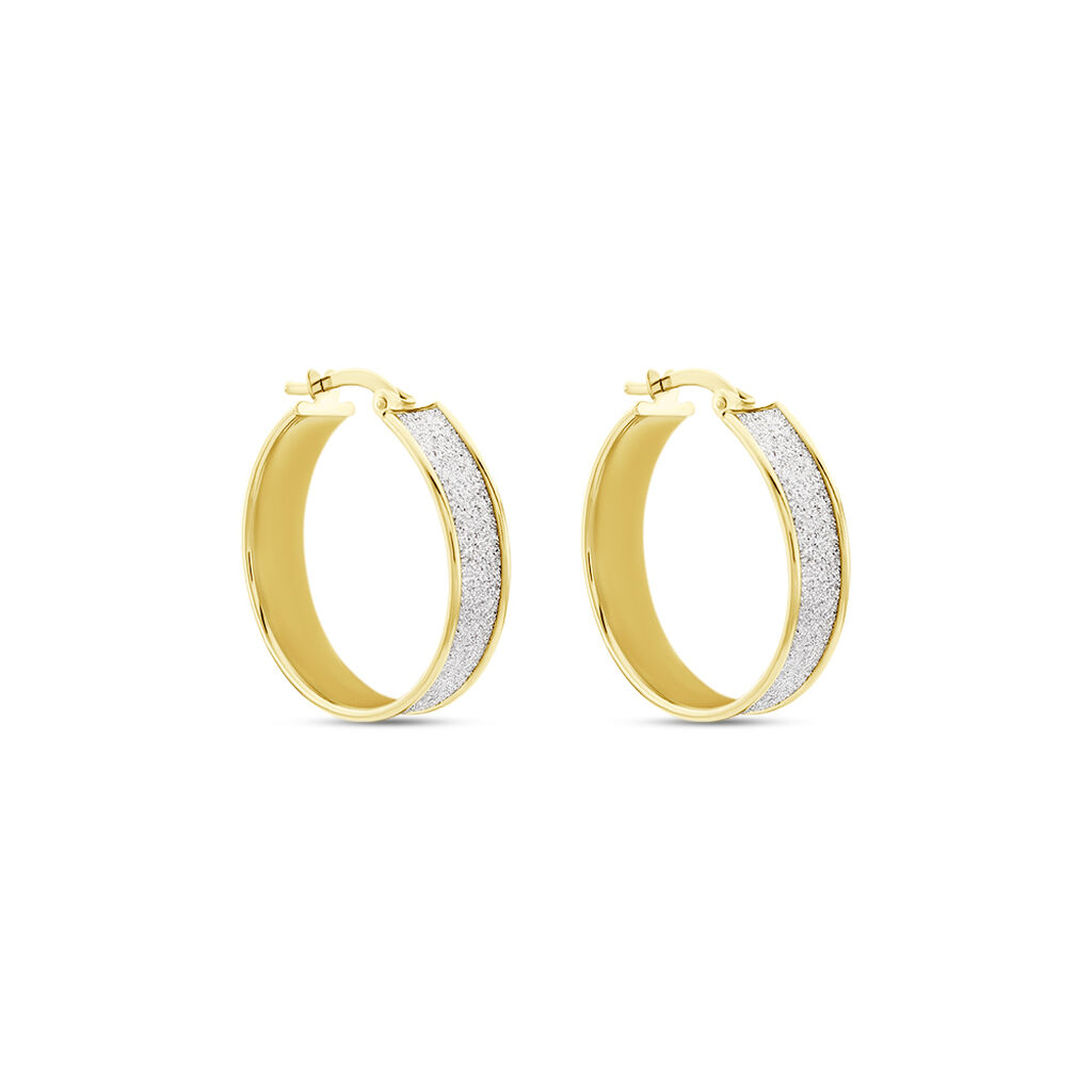 Créoles Lolly Or Jaune - Boucles d'oreilles créoles Femme | Histoire d’Or