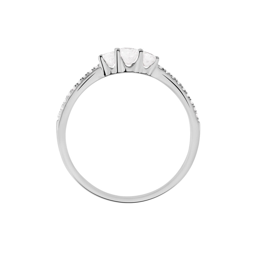 Bague Sabine Or Blanc Diamant - Bagues avec pierre Femme | Histoire d’Or
