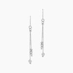 Boucles D'oreilles Pendantes Manou Argent Blanc - Boucles d'oreilles fantaisie Femme | Histoire d&rsquo;Or