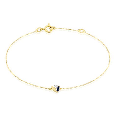 Bracelet Tameka Or Bicolore Saphir Diamant - Bracelets Femme | Histoire d’Or