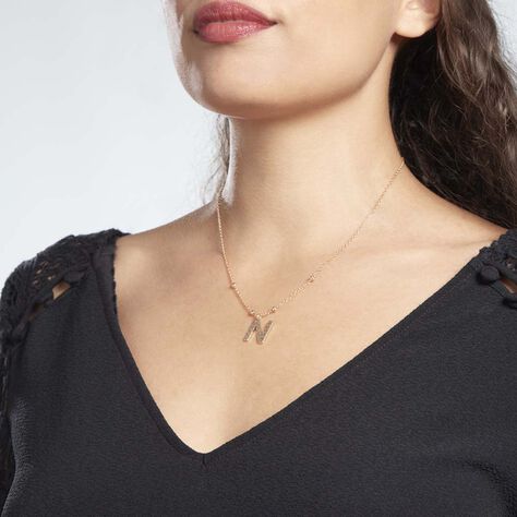 Collier Plaqué Or Jaune Lettra - Colliers fantaisie Femme | Histoire d’Or