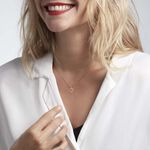 Collier Or Jaune Maximiliane Oxyde De Zirconium - Colliers Femme | Histoire d&rsquo;Or