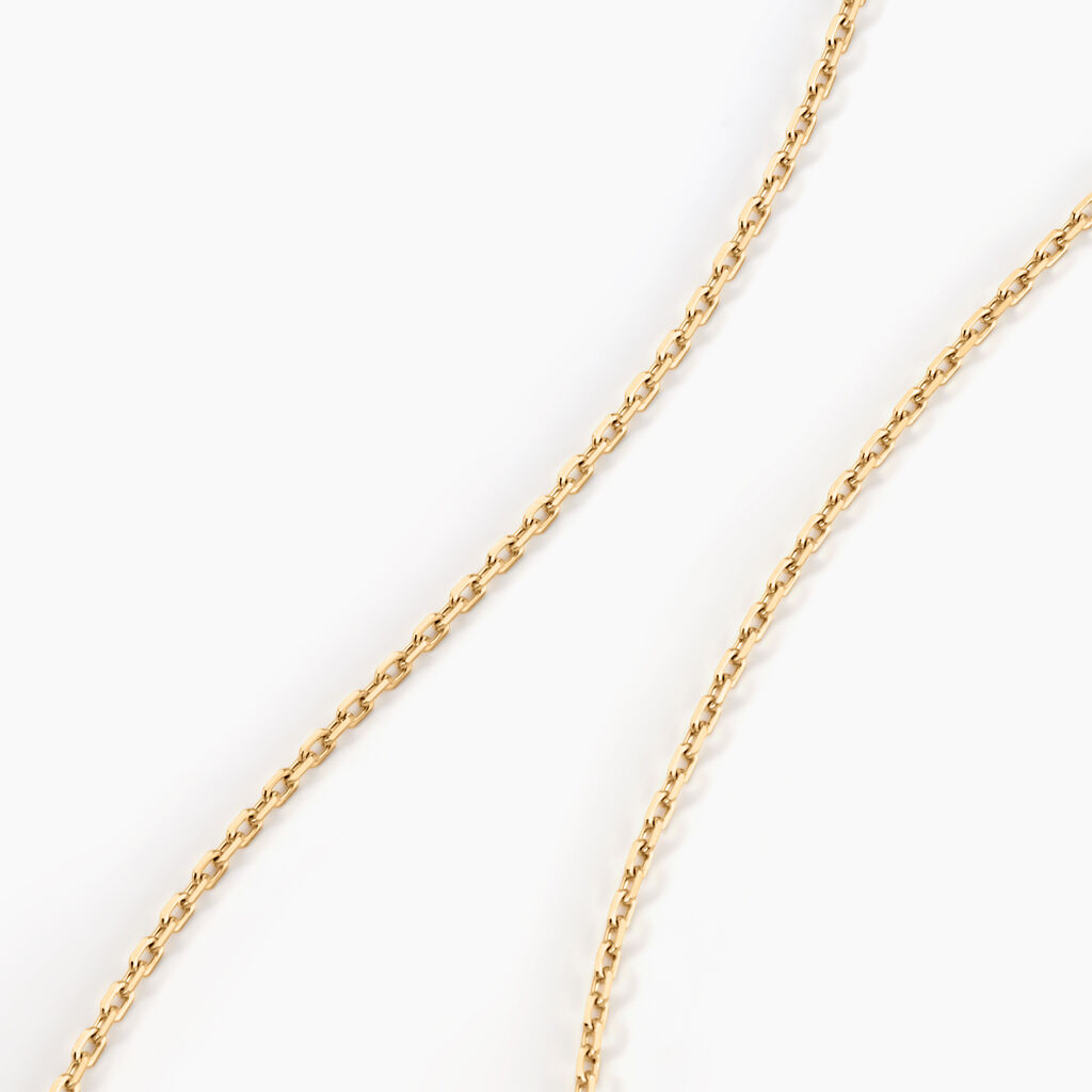 Chaîne Igoa Maille Forçat Diamantee Or Jaune - Chaines Unisex | Histoire d’Or