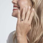 Bague Clothilde Or Blanc Topaze Et Oxyde De Zirconium - Bagues solitaires Femme | Histoire d&rsquo;Or