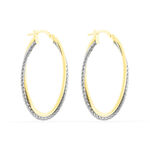 Cr&eacute;oles Maelia Or Bicolore - Boucles d'oreilles cr&eacute;oles Femme | Histoire d&rsquo;Or