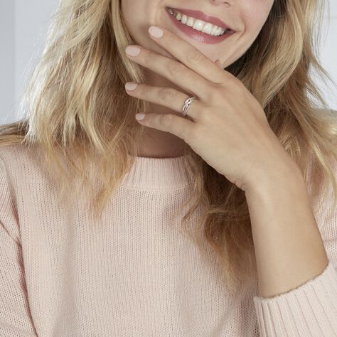 Bague Zinna Or Bicolore Diamant - Bagues avec pierre Femme | Histoire d’Or