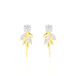 Bijoux D'oreilles Alexine Or Jaune Oxyde De Zirconium - Ear cuffs Femme | Histoire d’Or