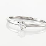 Solitaire  Natalia Pl Platine Blanc Diamant - Bagues solitaires Femme | Histoire d&rsquo;Or