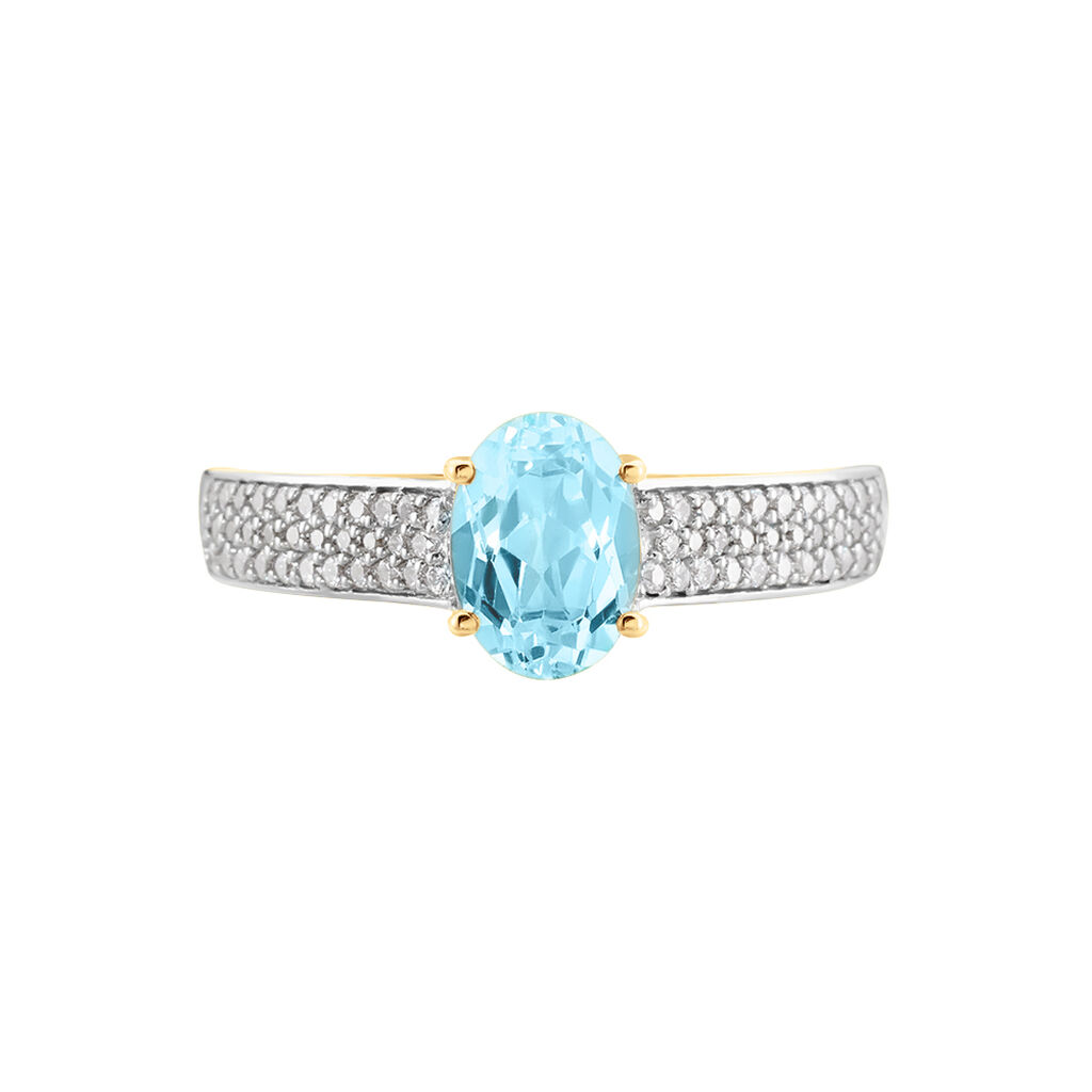 Bague Solitaire Crista Or Jaune Topaze Et Oxyde - Bagues solitaires Femme | Histoire d’Or