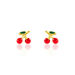 Boucles D'oreilles Puces Cherry Cerise Or Jaune - Clous d'oreilles Enfant | Histoire d’Or