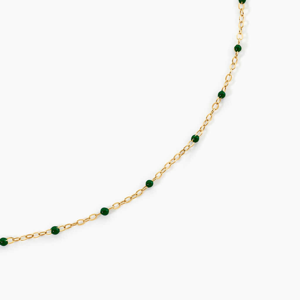 Collier Polka Argent Jaune - Bijoux sans pierre Femme | Histoire d&rsquo;Or
