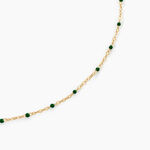 Collier Polka Argent Jaune - Bijoux sans pierre Femme | Histoire d&rsquo;Or