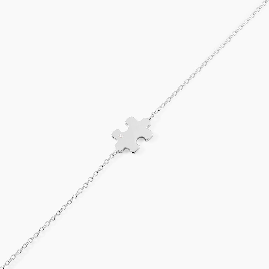Bracelet Réjane Argent Blanc Oxyde De Zirconium - Nouveautés Femme | Histoire d’Or