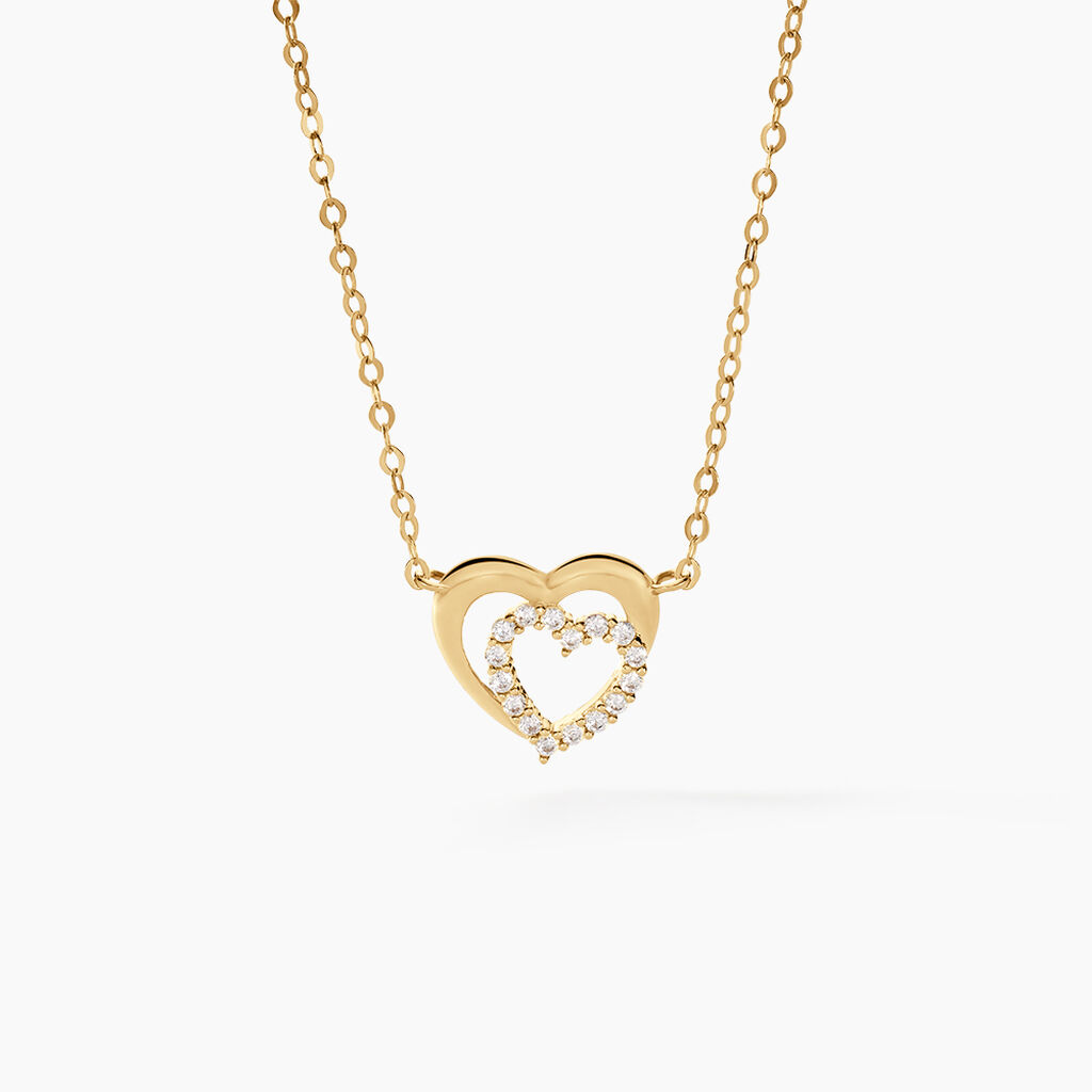 Collier Constancia Or Jaune Oxyde De Zirconium - F&ecirc;te des m&egrave;res Femme | Histoire d&rsquo;Or
