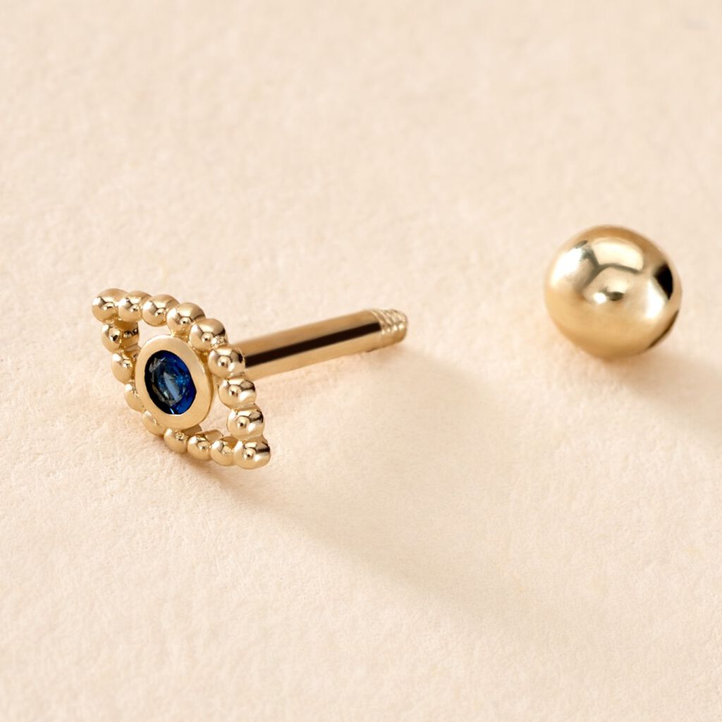 Piercing Oya Or Jaune Oxyde De Zirconium - Piercing H&eacute;lix Femme | Histoire d&rsquo;Or