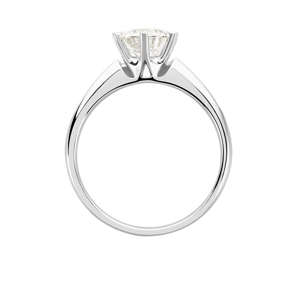 Bague Solitaire Samantha Or Blanc Diamant - Bagues solitaires Femme | Histoire d’Or