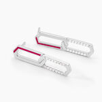 Boucles D'oreilles Pendantes Infini Pop Argent Blanc Oxyde Zirconium - Boucles d'oreilles fantaisie Femme | Histoire d&rsquo;Or