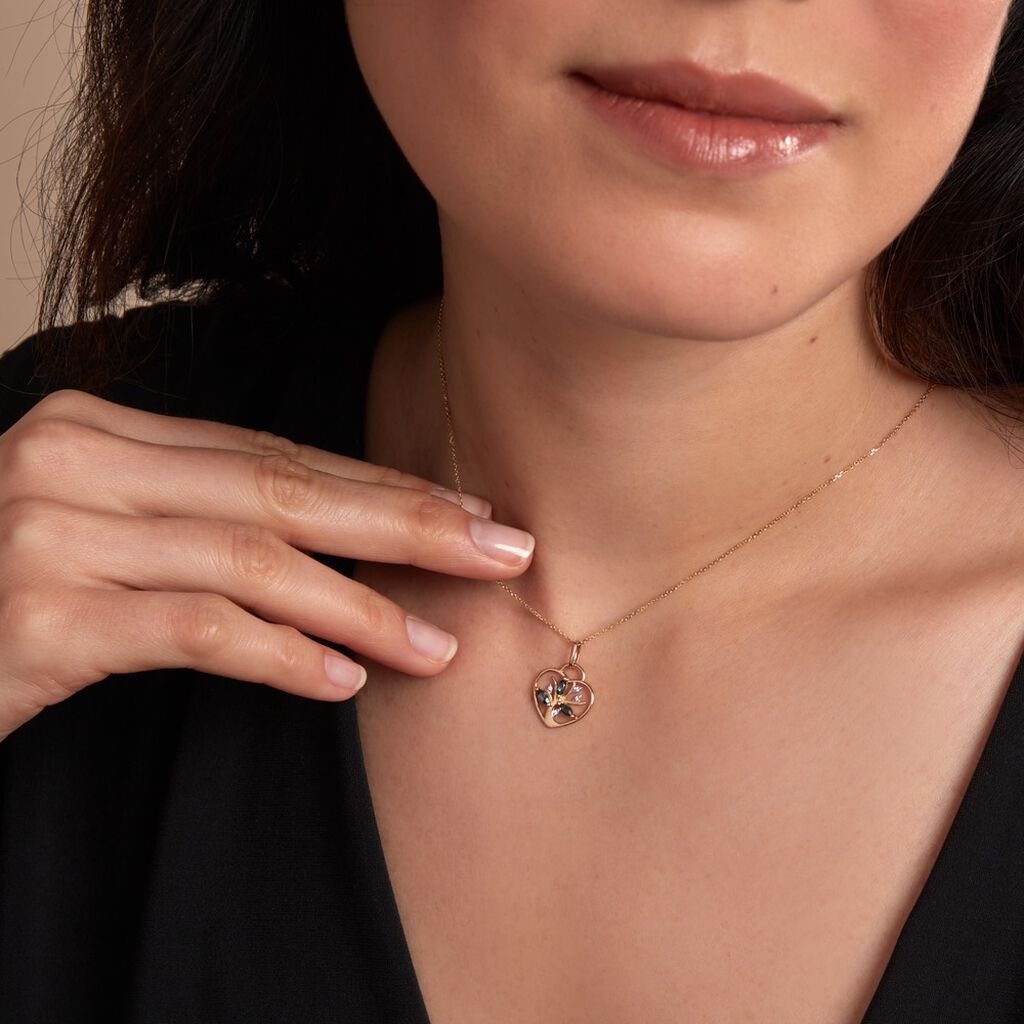 Pendentif Baylee Or Jaune Topaze Oxyde De Zirconium - Pendentifs Femme | Histoire d’Or
