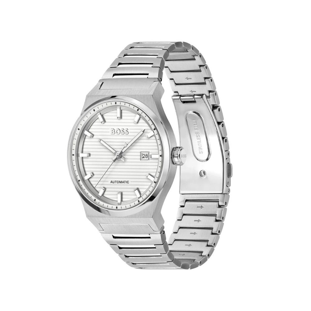 Montre Boss Candor Auto Blanc - Montres Homme | Histoire d’Or