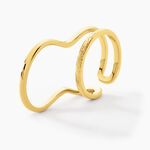 Bague Gold Aura Acier Jaune - Bagues fantaisie Femme | Histoire d&rsquo;Or