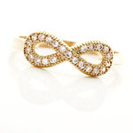 Bague Merane Plaqu&eacute; Or Jaune Oxyde De Zirconium - Bagues avec pierre Femme | Histoire d&rsquo;Or