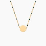 Collier Basteria Argent Dor&eacute; A L'Or 750/1000 - Bijoux sans pierre Femme | Histoire d&rsquo;Or