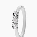 Bague Diamotion Or Blanc Diamant - Bagues avec pierre Femme | Histoire d&rsquo;Or