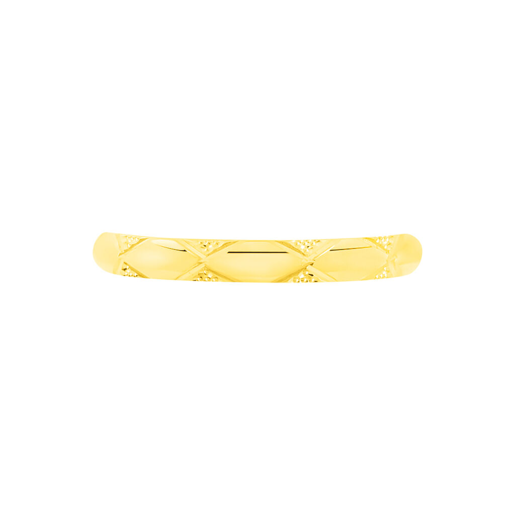 Alliance Harmonie Demi Jonc Classique Or Jaune - Alliances Famille | Histoire d’Or