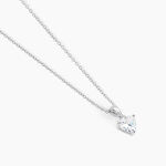 Collier Azenor Argent Blanc Oxyde De Zirconium - Colliers fantaisie Femme | Histoire d&rsquo;Or
