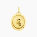 Pendentif Vierge Ovale Or Jaune - Pendentifs Bapt&ecirc;me Famille | Histoire d&rsquo;Or