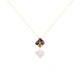 Collier Or Jaune Amethyste Et Quartz Et Citrine - Colliers Femme | Histoire d’Or