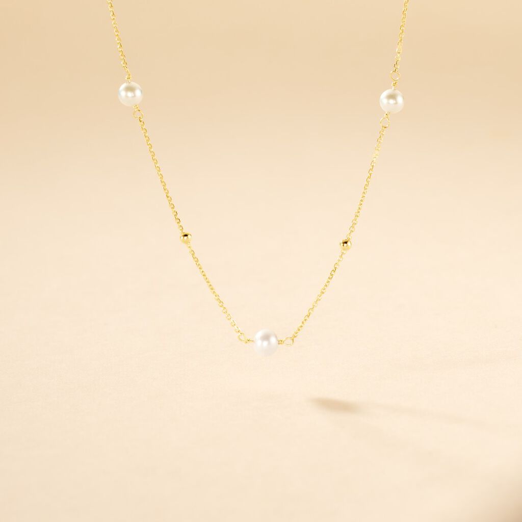 Collier Jolana Or Jaune Perle De Culture - Colliers Femme | Histoire d’Or