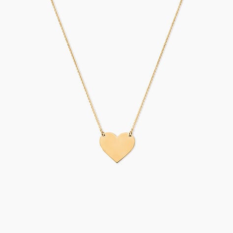 Collier Helenia Coeur Gravable Or Jaune - Cadeaux de naissance Enfant | Histoire d&rsquo;Or