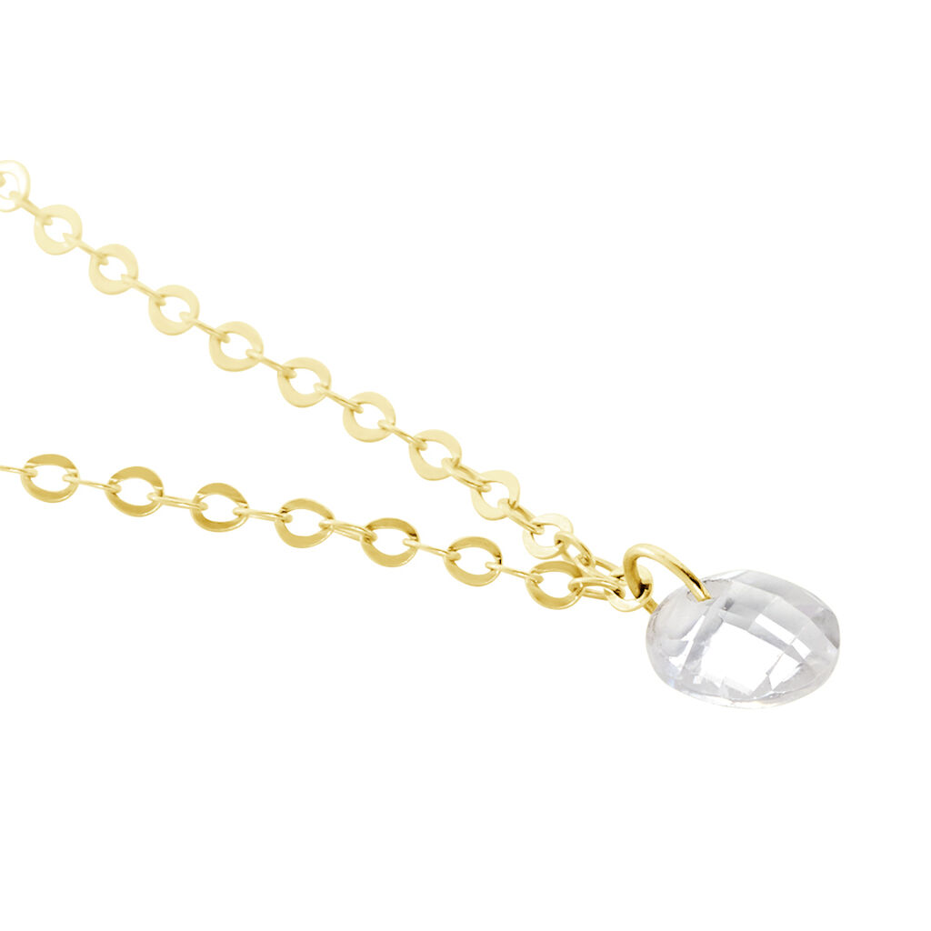 Collier Or Jaune Emilee Oxyde De Zirconium - Colliers Enfant | Histoire d’Or