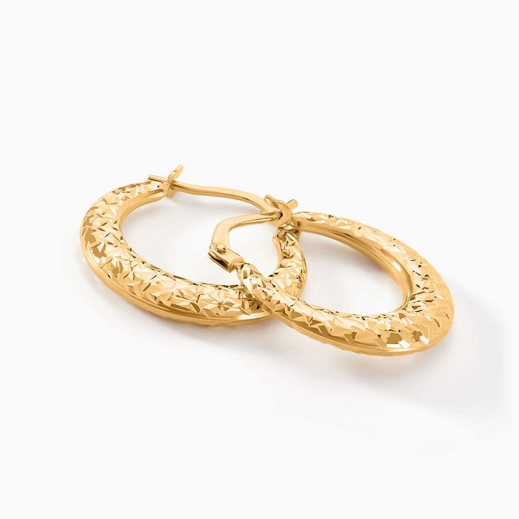 Cr&eacute;oles Annis Or Jaune - Boucles d'oreilles cr&eacute;oles Femme | Histoire d&rsquo;Or