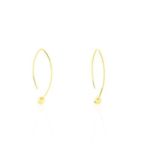 Créoles Helle Amande Or Jaune - Boucles d'oreilles créoles Femme | Histoire d’Or