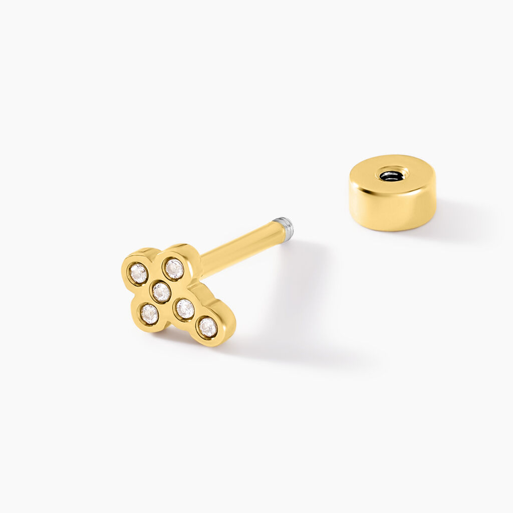 Piercing Maanta Acier Jaune Oxyde De Zirconium - Bijoux Femme | Histoire d’Or