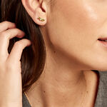 Boucle D'oreille Unitaire Jasmee Plaque Or Jaune Aventurine Oxyde - Boucles d'oreilles fantaisie Femme | Histoire d&rsquo;Or